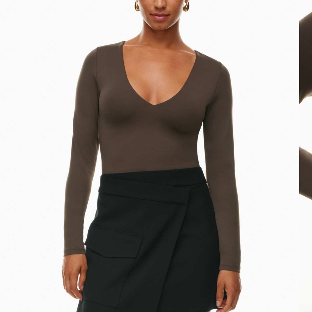 Artizia Contour V neck long sleeve